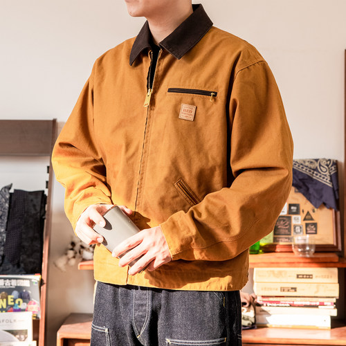 红风美式工装J97复古宽松夹克