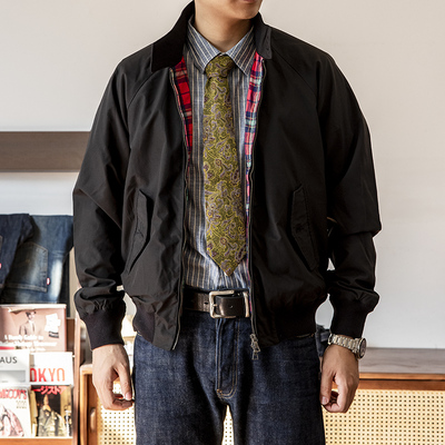 红风哈灵顿夹克美式复古