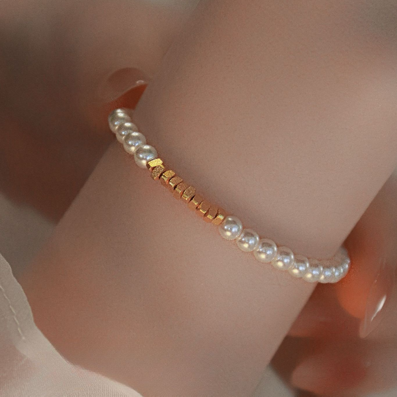 碎碎有金碎银几两珍珠手链