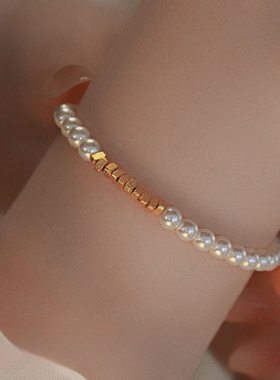 碎碎有金碎银几两珍珠手链