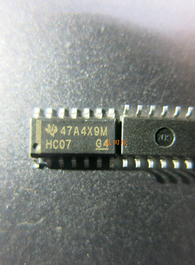 正品 74HC07 7407 74LS07 74HC07D SOP14封装  TI
