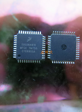 正品 S9S08AW16MFGE  S9S08AW16E5MFGE S9S08AW16 QFP44 现货直拍