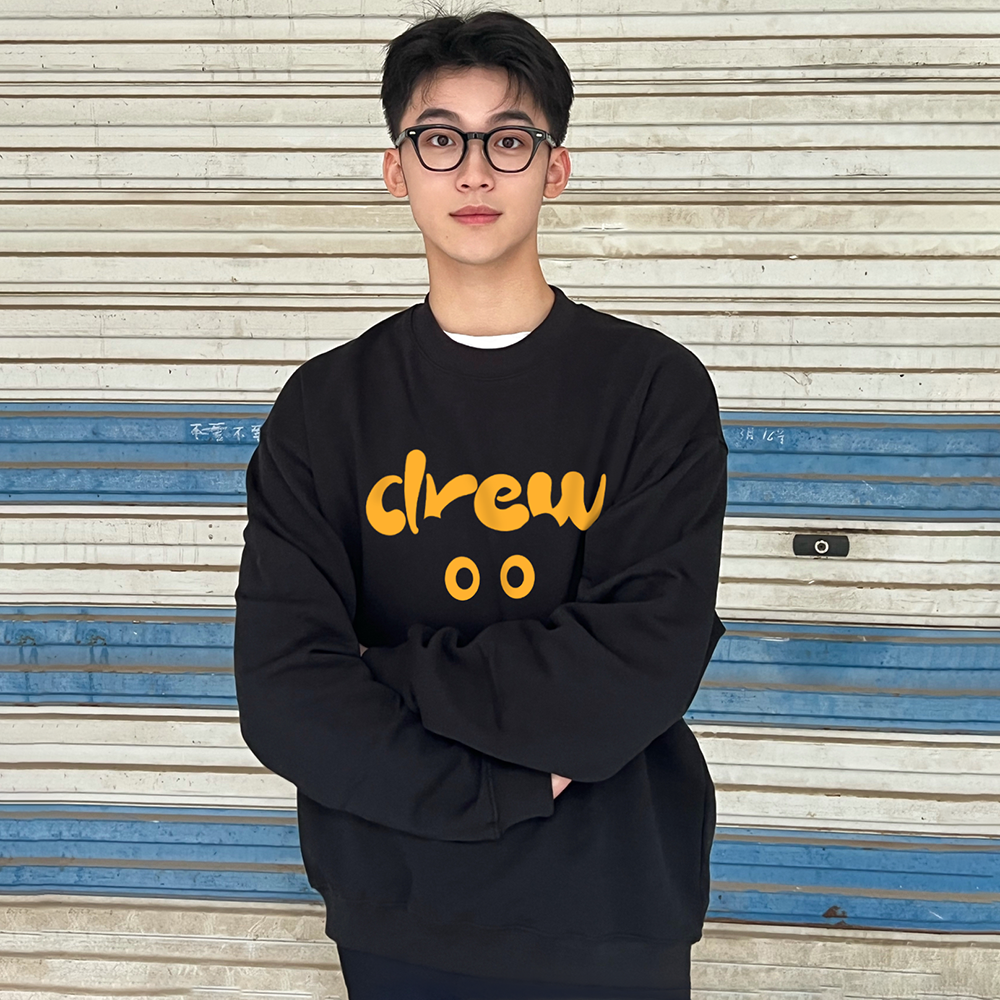 猫咪字母Drew美式卫衣圆领纯棉