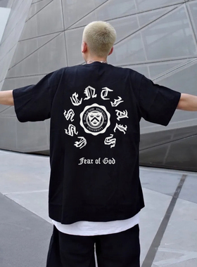 ESSENTLAIS FOGESS2025短袖男痞帅哥特风半袖宽松百搭洛杉矶T恤潮