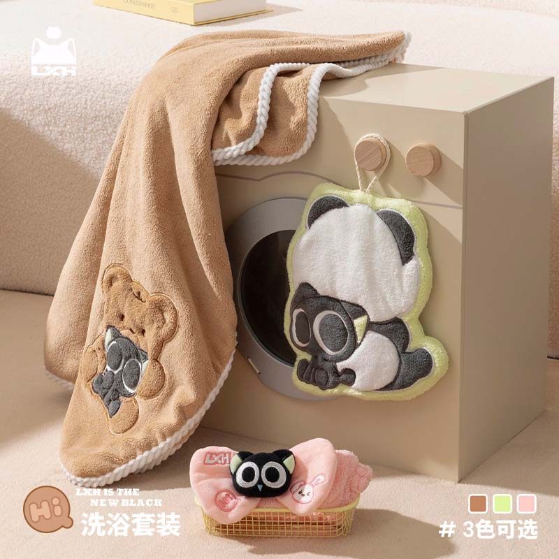 【现货】罗小黑 伴你同行系列 洗浴套装 擦手巾浴巾束发带,模玩/动漫/周边/娃圈三坑/桌游,动漫水杯/居家/百货,淘宝优惠券,粉丝福利购,淘宝优惠卷