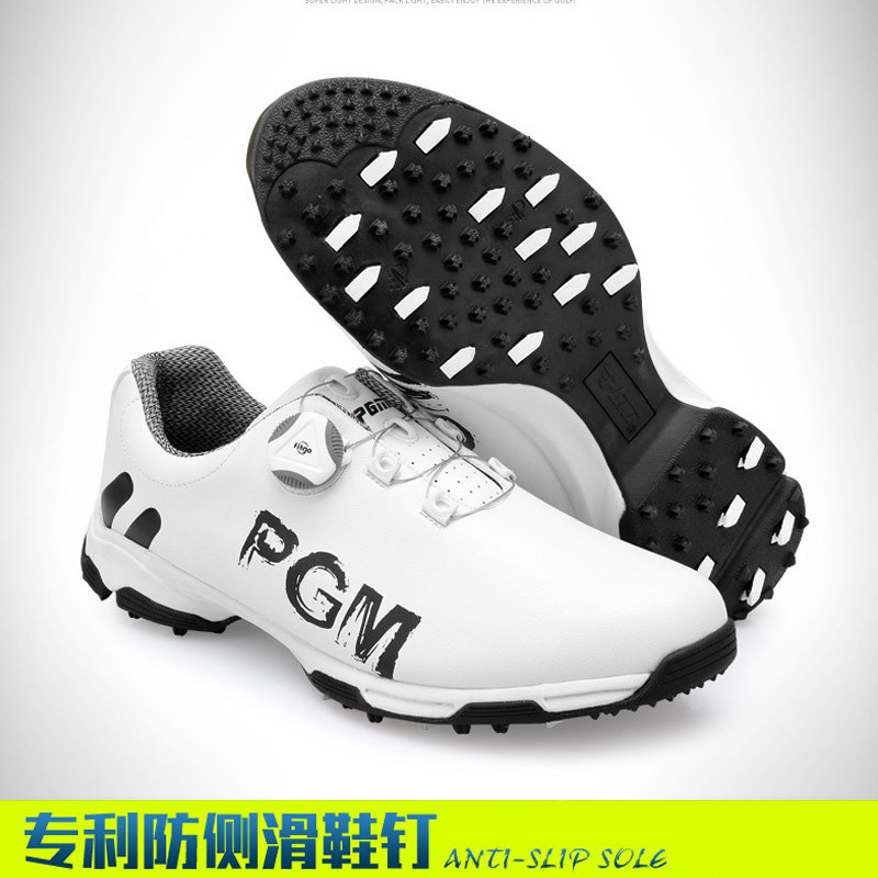 남성용 방수 극세사 가죽 골프화 미끄럼 방지 강화 발가락 통기성 편안함 땀 흡수 및 냄새 방지 운동화