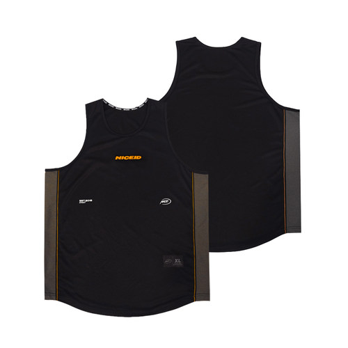 NICEID NICE小LOGO运动背心篮球训练服实战运动速干宽松无袖上衣