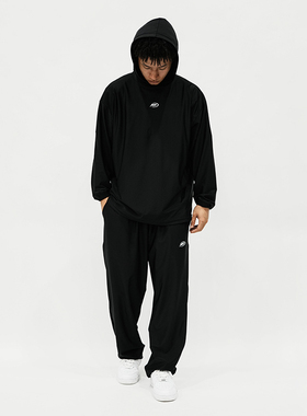 NICEID NICE春秋舒适薄款凉感运动卫裤长男女宽松束脚扎袜裤