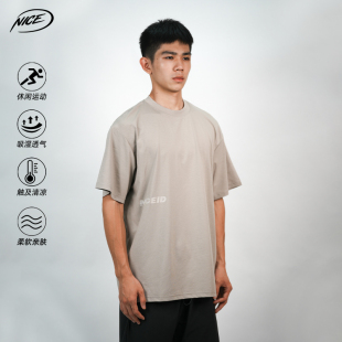 超正版 宽松篮球短袖 型圆领训练T恤 NICE运动速干短袖 NICEID