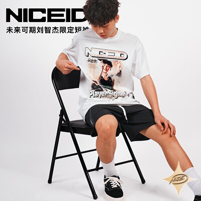 NICEID NICE刘智杰限定运动T恤索罗娜圆领短袖美式宽松小领口男女