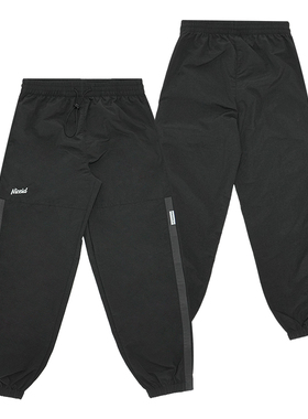 NICEID NICE运动长裤拼色男春秋款宽松直筒刺绣LOGO篮球训练裤