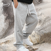 NICE运动裤 男春秋款 宽松直筒长裤 NICEID 刺绣LOGO篮球训练裤