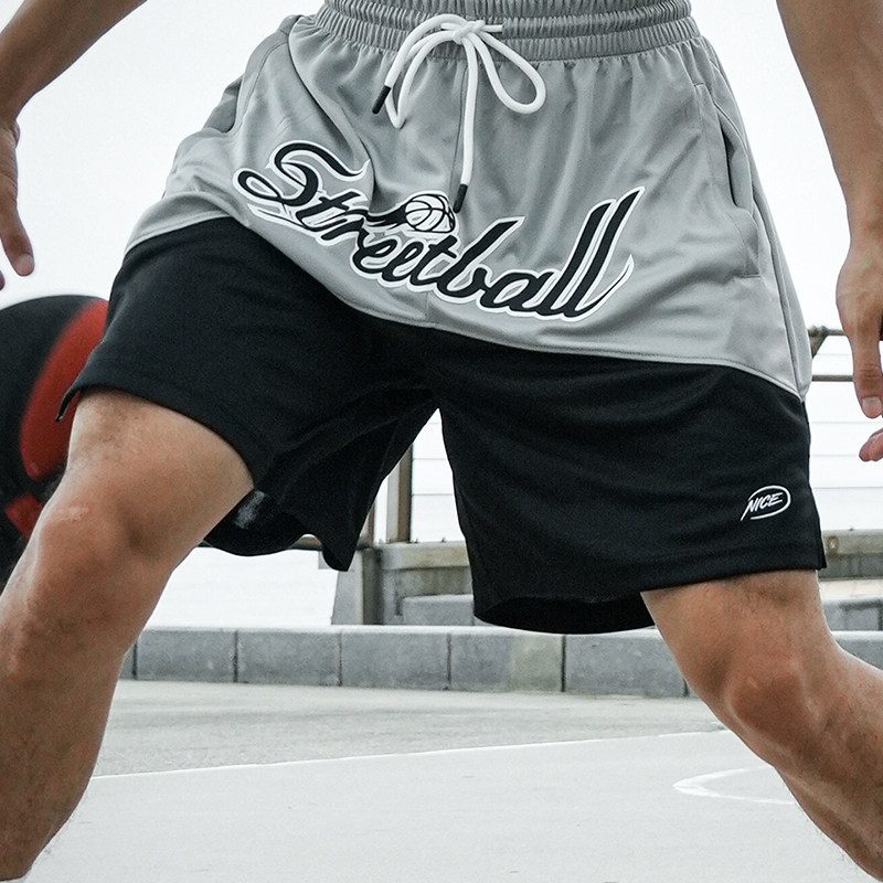 NICEID NICE美式篮球短裤实战训练运动裤夏季宽松版型透气四分裤