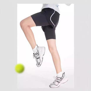 女童运动短裤夏季假两件打底训练裤子10岁运动防走光女童打球