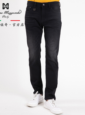 玛路男装/MAURO柔软透气/经典五袋品牌五金款牛仔裤长裤MK351009