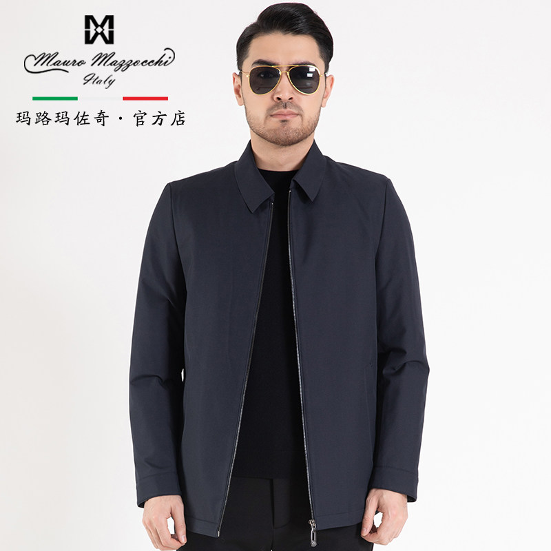 玛路男装/mauro秋冬翻领可脱内胆獭兔皮毛尼克服耐磨抗皱mj468006