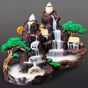 倒流香粒天然卧室熏香摆件香炉檀香塔家用室内厕所除臭驱蚊去异味