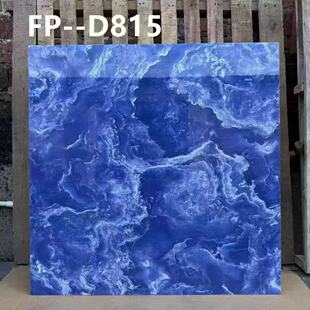 广东砖800x800蓝色海洋大理石轻奢亮光瓷砖酒吧KTV防滑耐磨地板砖