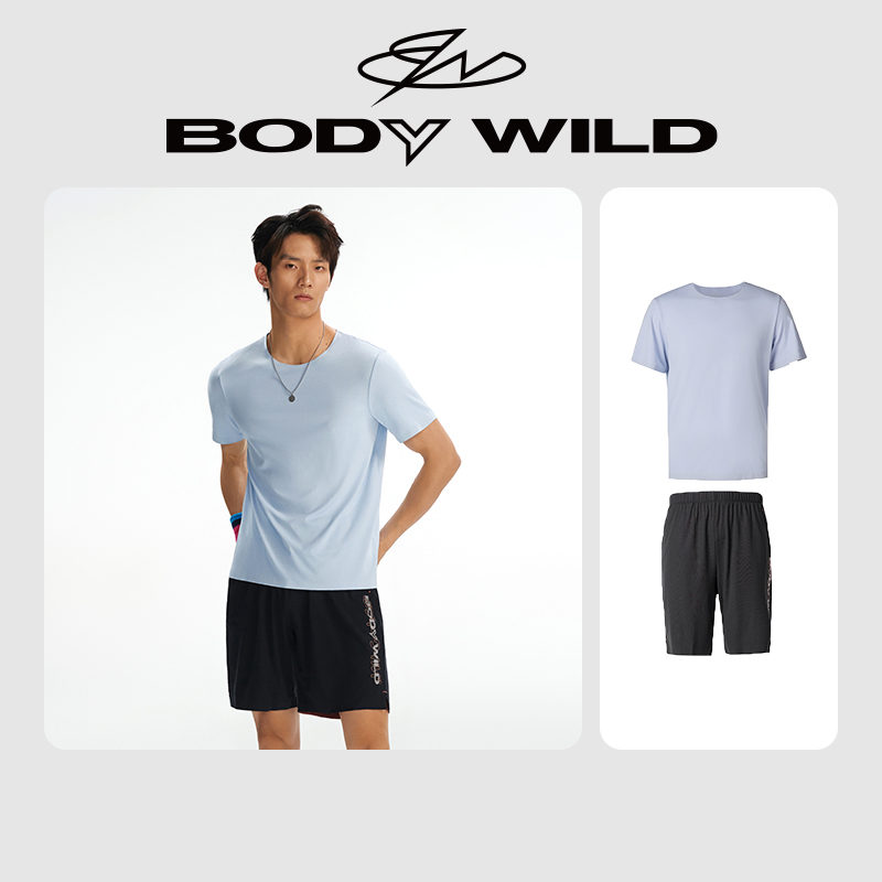 BODYWILD宝迪睡衣男棉莫代尔睡眠短袖家居服套装可外穿ZBN43YZ1A