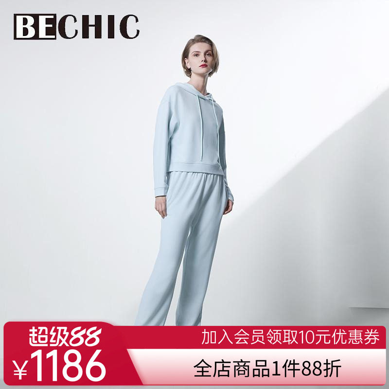 BeChic居家时光连帽分身家居套装女舒适家居服BC46CR1