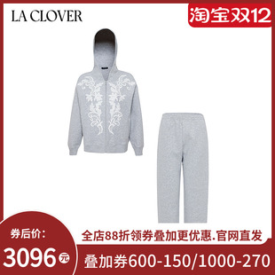 兰卡文 CLOVER 蕾丝拉链开衫 遇见布拉格LC85AAH1 套装 25秋