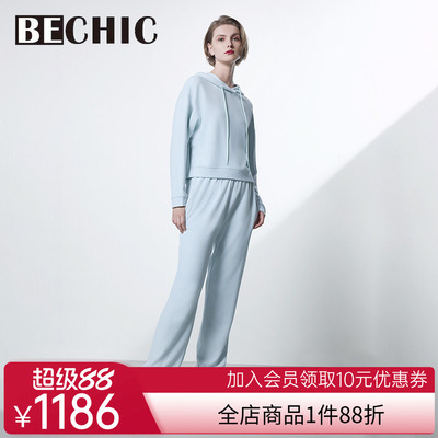 BeChic居家时光翻领分身家居套装BC46CR2