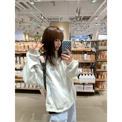 设计感撞色明线立领外套女春秋