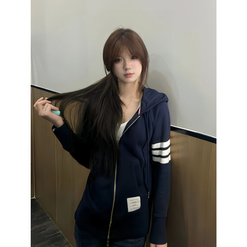 休闲慵懒连帽卫衣女春秋宽松