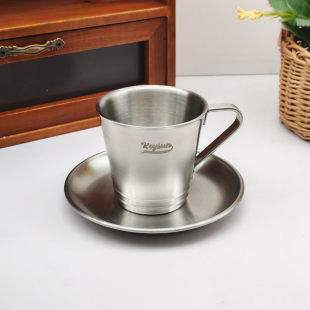 冰咖啡杯316不锈钢马克杯双层保温保冷水杯户外茶杯啤酒杯 美式