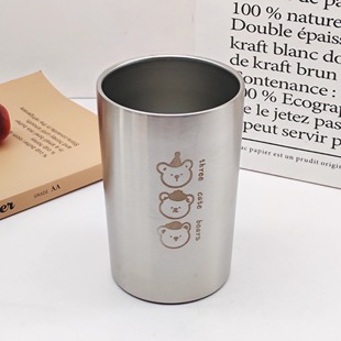 316L不锈钢马克杯啡杯加厚家用情侣喝水杯杯子男生女生办公室茶杯