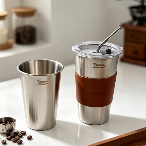 316不锈钢水杯单层咖啡杯泡茶