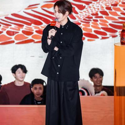 设计感立领衬衫绅士百搭男小众