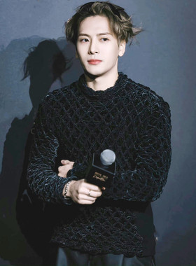 丝绒黑色王嘉尔明星同款半高领长袖T恤高端时髦套头小香风打底t衫