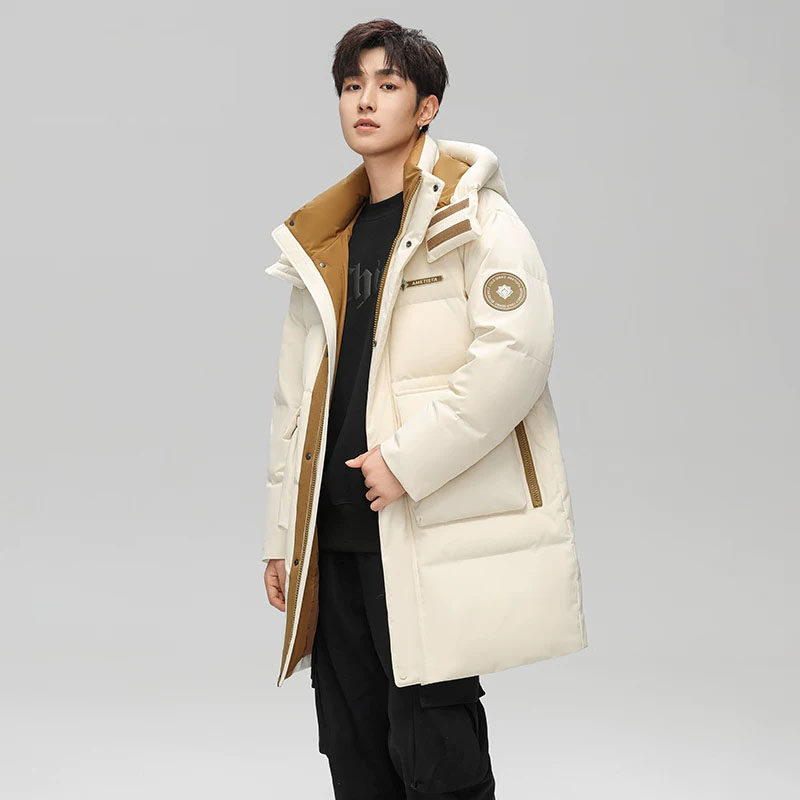 中长款羽绒棉服男冬季2026年新款