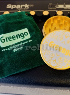 欧洲原装进口 Greengo 新款 两层 航空铝 磨烟器 碎烟器