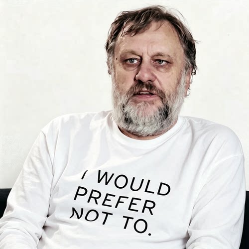 哲学家slavoj zizeks齐泽克同款I Would Prefer Not To长袖t恤男