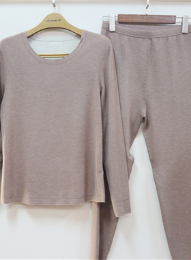 新一步32060大鹅蚕丝发热羽毛蛋白磨毛保暖衣32050加厚套装32140