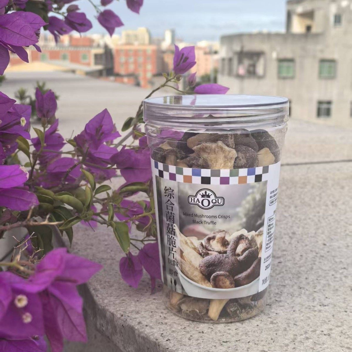 台湾HAOQU综合水果脆片菌菇脆黄秋葵脆蔬菜脆片茶点办公解馋点心