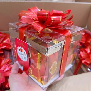 年货糖果盒金语太妃糖巧克力喜糖礼盒坚果蝴蝶结盒装圣诞节礼物