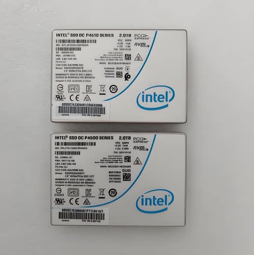 英特尔P4510企业级硬盘4T
