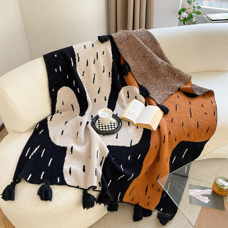 野性自然简约半边绒毯子仙人掌毛毯办公室午睡流苏盖毯针织空调毯,床上用品,休闲毯/毛毯/绒毯,淘宝优惠券,粉丝福利购,淘宝优惠卷