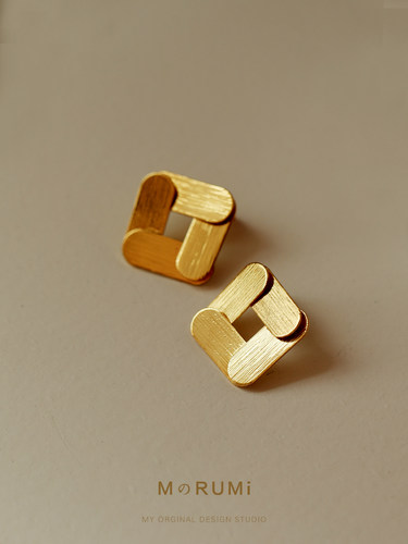 折纸原创小众艺术冷淡风高级耳钉