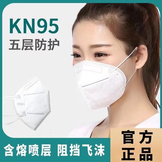 Kn95口罩官方旗舰店正品包邮新款成人一次3d立体女高颜值加厚国标