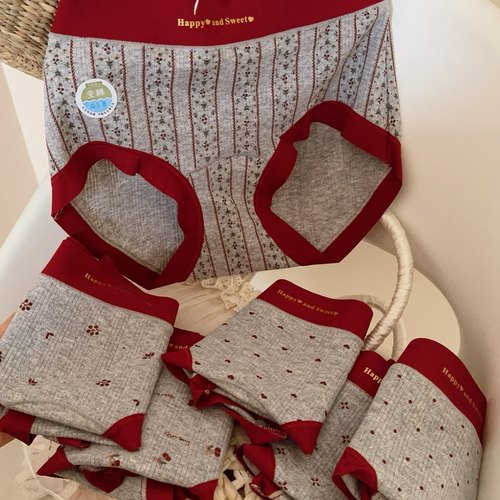 复古格雷灰内裤女奶呼呼软糯亲肤