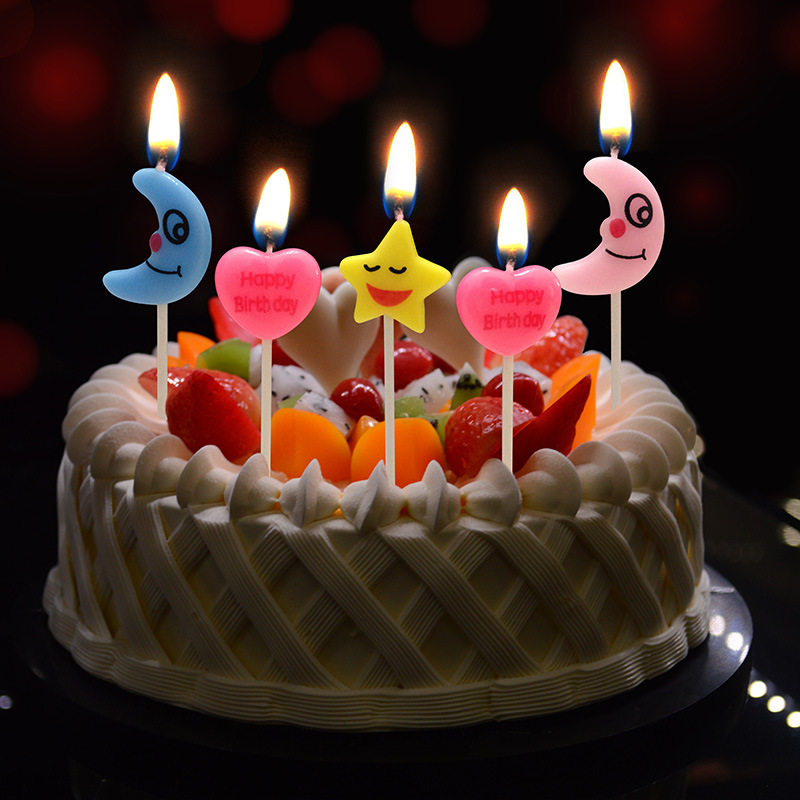 可爱儿童卡通生日蛋糕蜡烛 创意长杆主题派对生日装饰蜡烛 满包邮