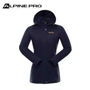 阿尔派妮AlpinePro 秋冬女士中款 软壳休闲户外风衣外套运动冲锋衣