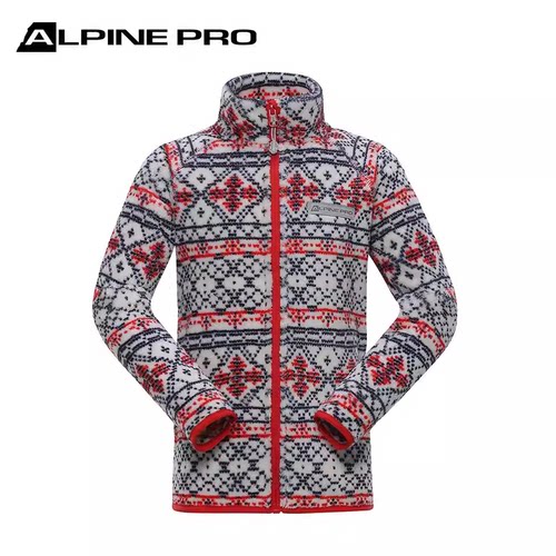alpinepro圣诞风儿童柔软抓绒衣