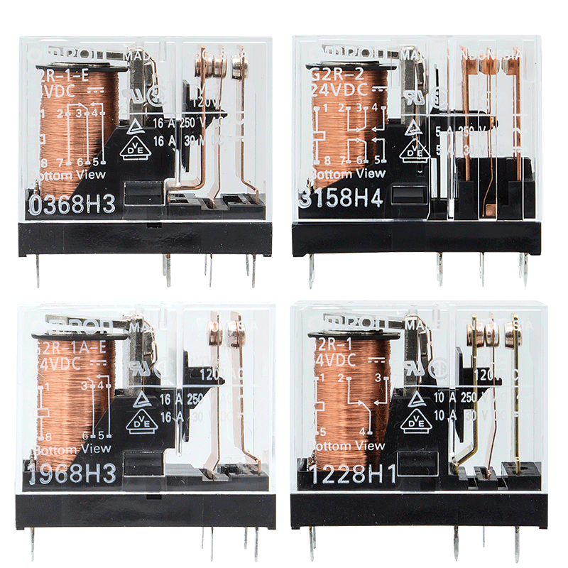 进口正品OMRON小型继电器G2R-1-E 2 1A-E DC 5V 12V 24V AC 220V