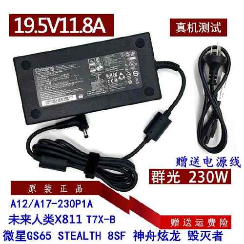 神舟笔记本ADP230EB T电源适配器战神GX9CT7DK充电器19.5V11.8A