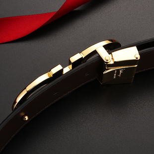 正品代购皮带男士真皮商务休闲百搭奢侈品腰带经典款马蹄扣潮青年